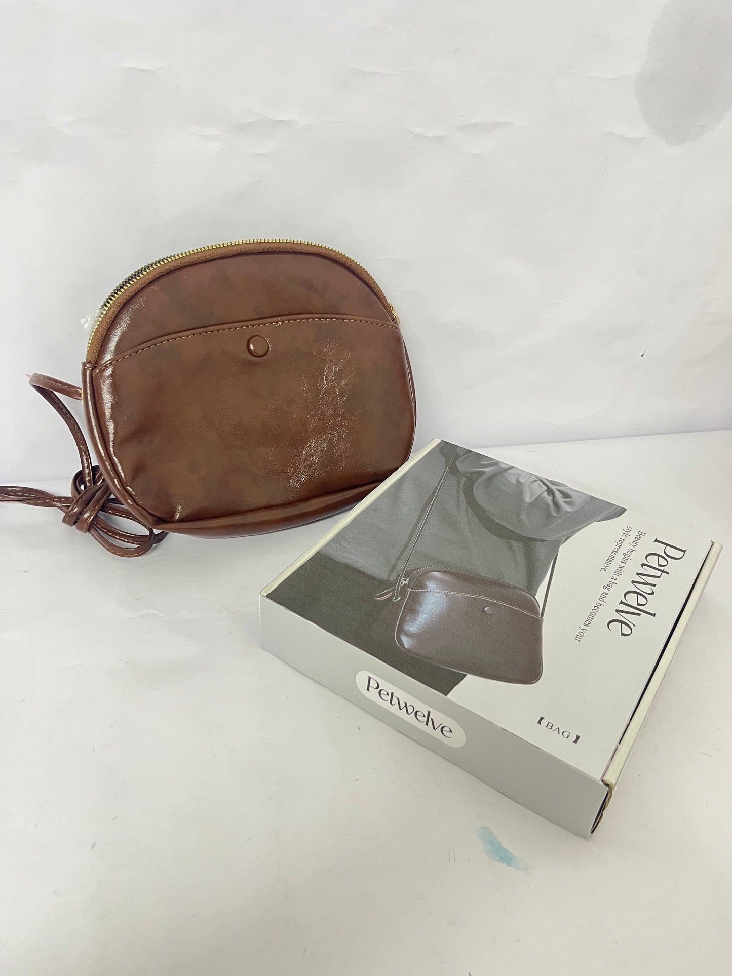 Petwelve Crossbody bags Small Crossbody Bags for Women Vegan Leather Cell phone Purses Mini Shoulder Handbags with Wide Strap