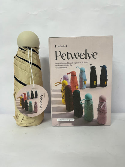 Petwelve Umbrellas Travel Essentials Mini Umbrella Small Compact UV Sun Protection Lightweight Tiny Pocket Manual Open Close Umbrella for Women Kids and Men Fit Purse Backpack