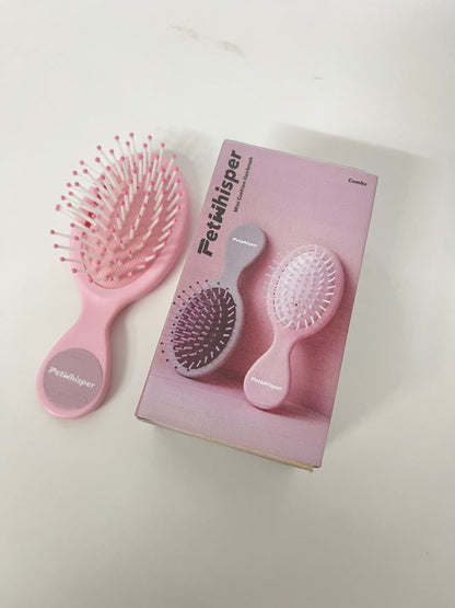【PetWhisper Mini Cushion Hairbrush】—— Gentle & Portable Hair Grooming Tool