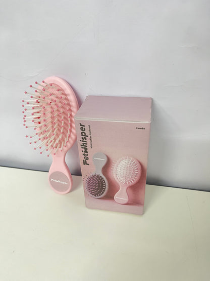 【PetWhisper Mini Cushion Hairbrush】—— Gentle & Portable Hair Grooming Tool