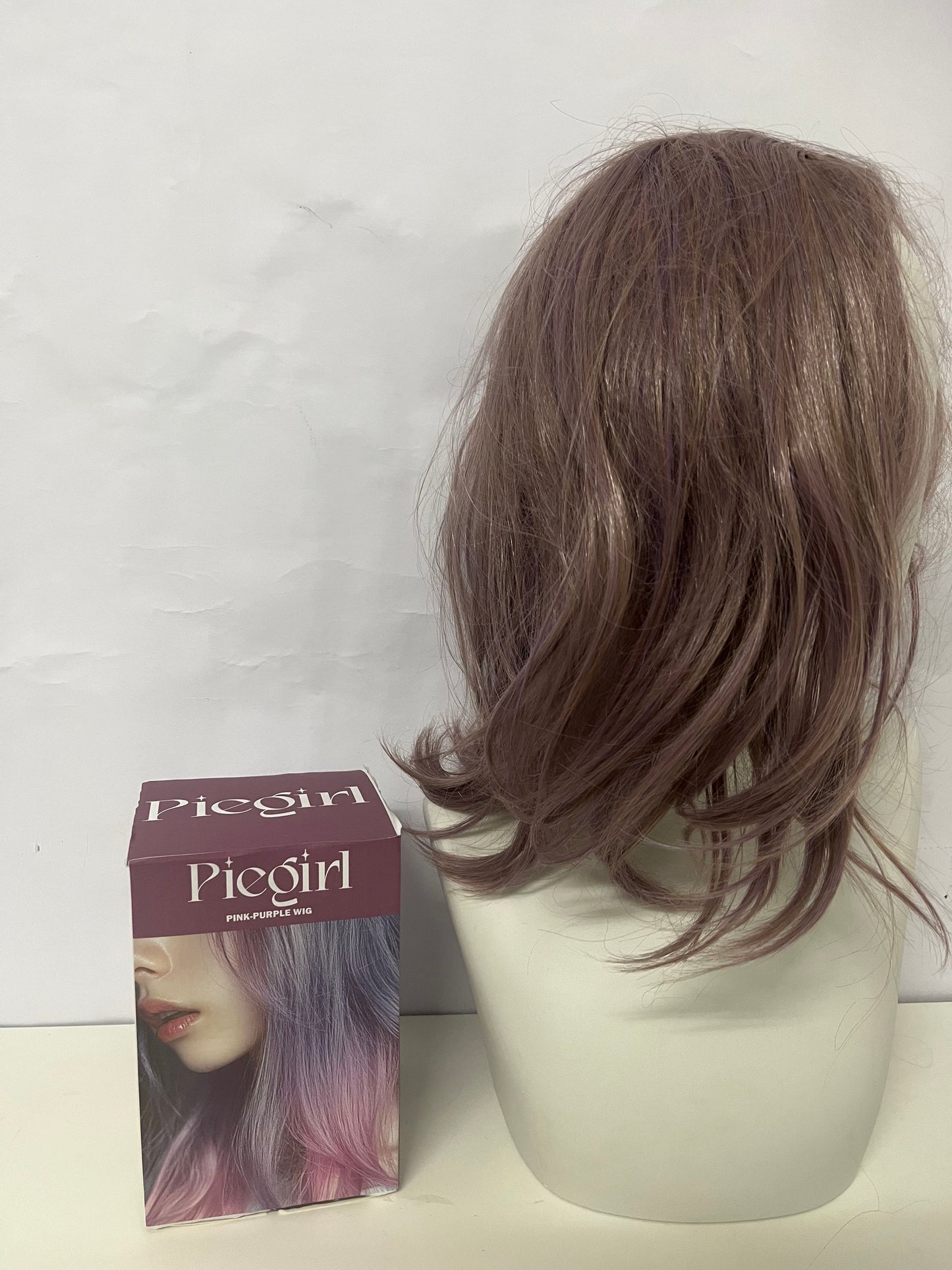 【Piegirl Wigs】——Piegirl Misty Brown-Gray Shoulder-Length Wig - Effortless Natural Volume & Style
