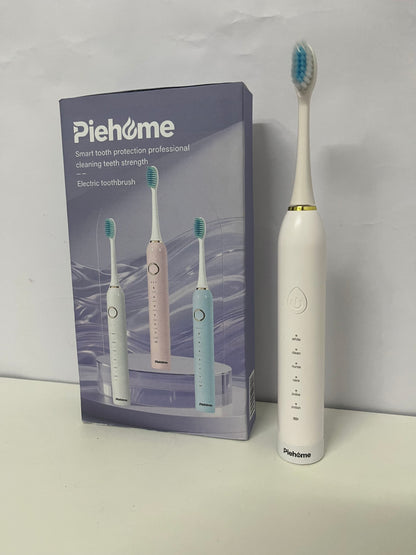 【Piehome Electrical toothbrushes】——Piehome Sonic Electric Toothbrush - 6 Cleaning Modes, Gum Care & Teeth Whitening, Waterproof Rechargeable Toothbrush for Adults & Couples