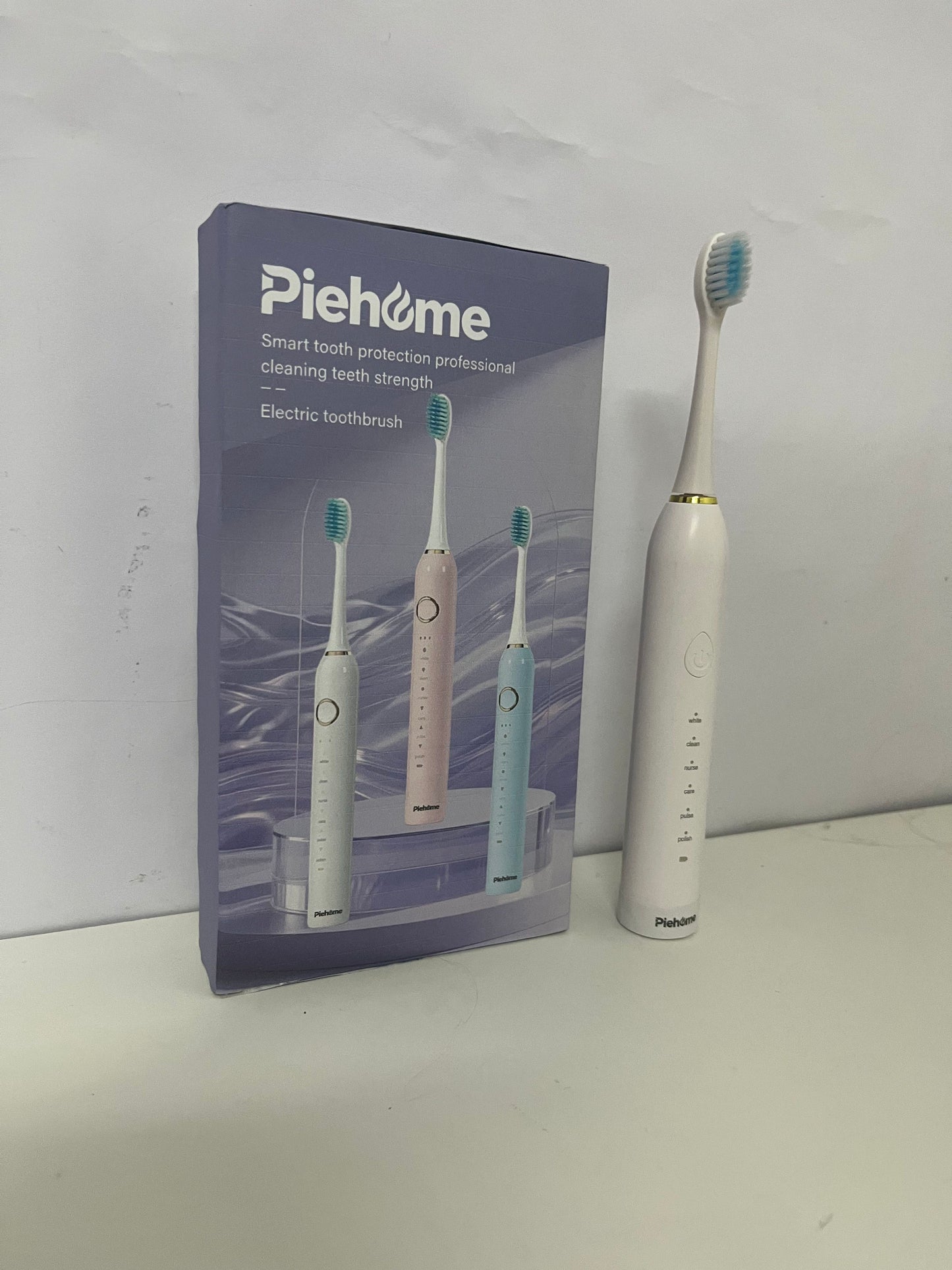 【Piehome Electrical toothbrushes】——Piehome Sonic Electric Toothbrush - 6 Cleaning Modes, Gum Care & Teeth Whitening, Waterproof Rechargeable Toothbrush for Adults & Couples