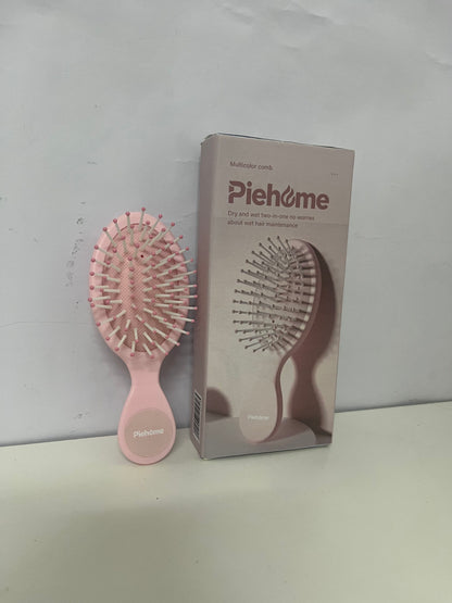 [Piehome Combs]——Piehome Mini Cushion Hairbrush - Anti-Static, Wet & Dry Use, Portable Detangling Brush for Kids & Adults
