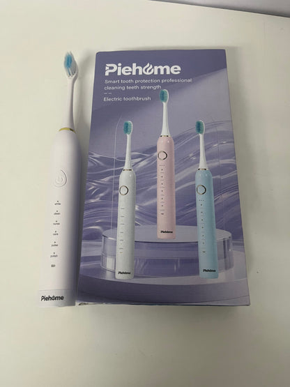 【Piehome Electrical toothbrushes】——Piehome Sonic Electric Toothbrush - 6 Cleaning Modes, Gum Care & Teeth Whitening, Waterproof Rechargeable Toothbrush for Adults & Couples