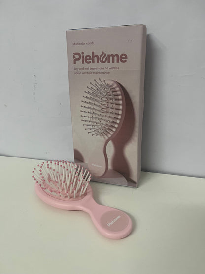 [Piehome Combs]——Piehome Mini Cushion Hairbrush - Anti-Static, Wet & Dry Use, Portable Detangling Brush for Kids & Adults