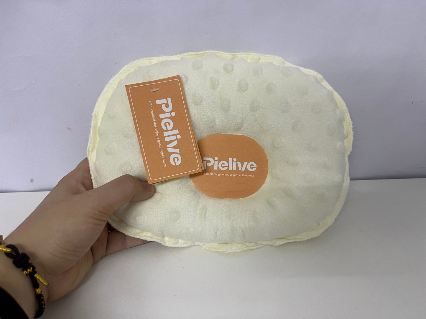 [Pielive Pillows]——Pielive Doudou Velvet Baby Head Shaping Pillow - Anti-Flat Head Newborn Comfort Pillow