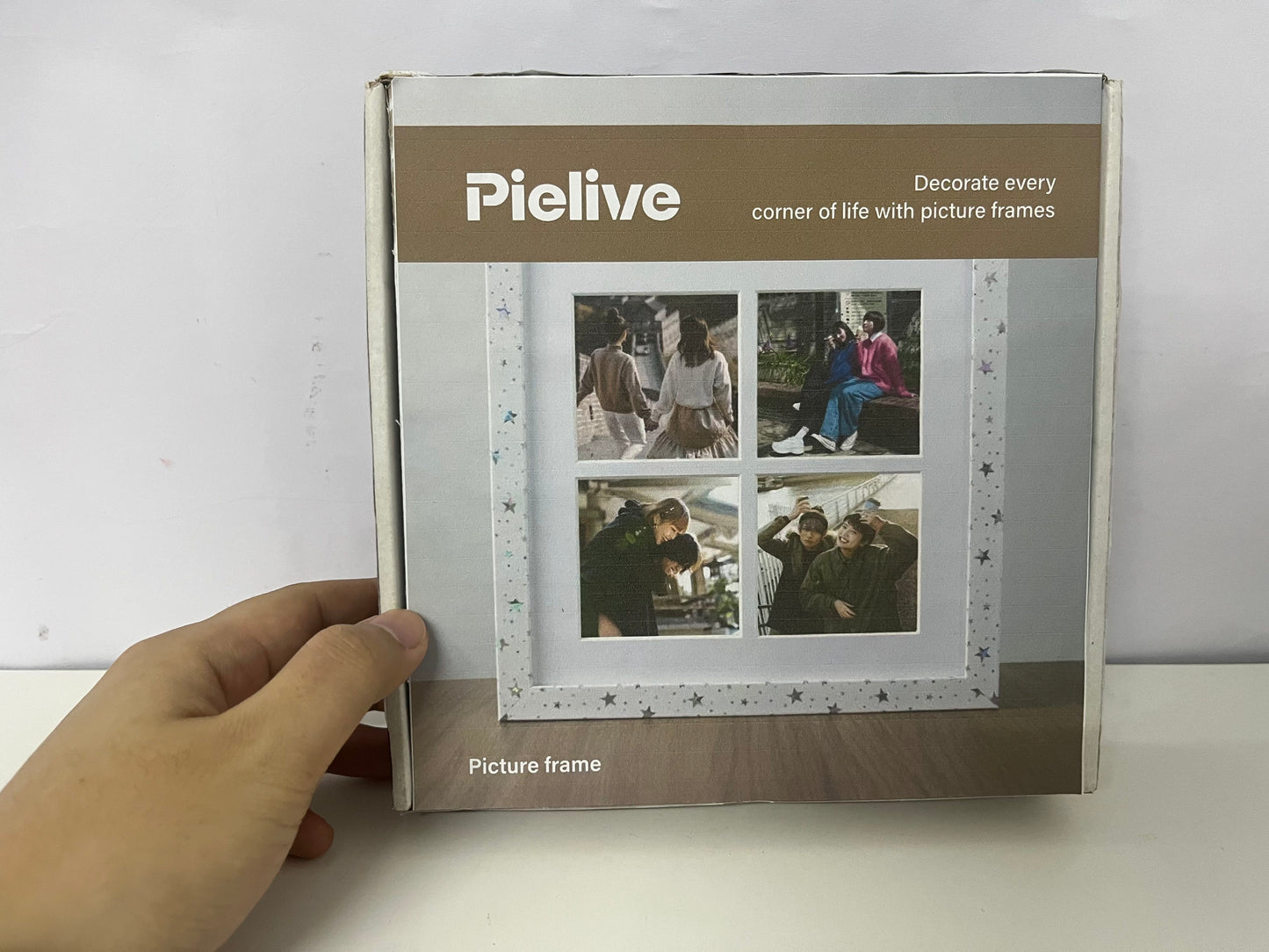[Pielive Picture frames]——Pielive Starlight 4-Opening Collage Frame - Cute Desktop Picture Display Frame