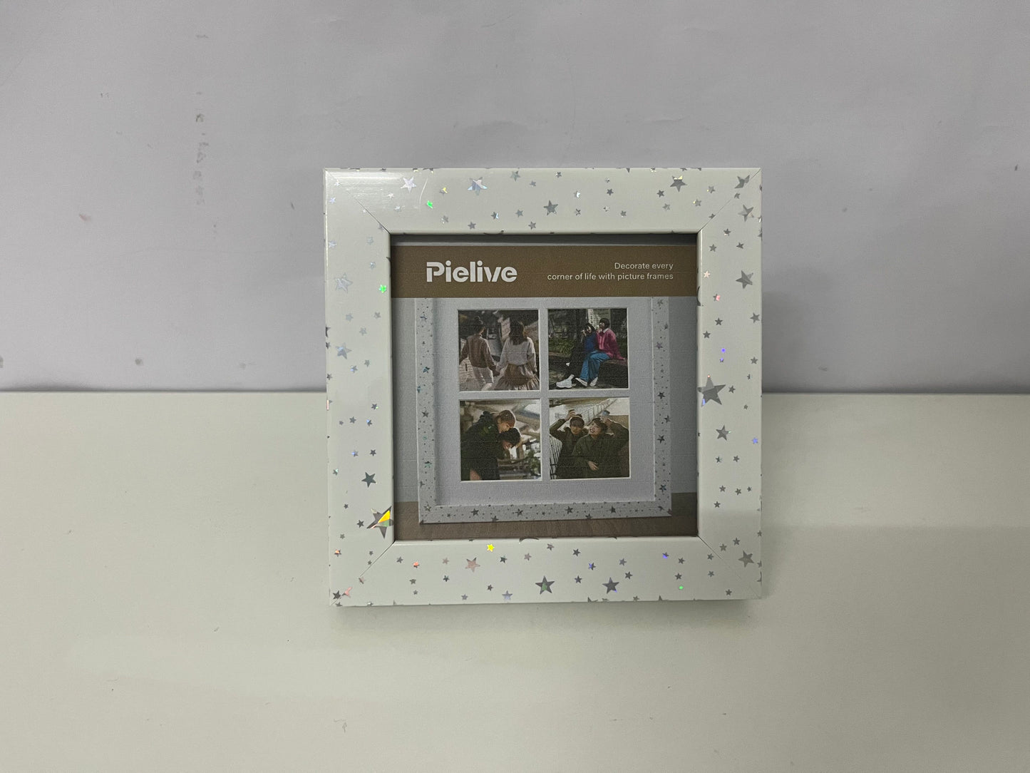 [Pielive Picture frames]——Pielive Starlight 4-Opening Collage Frame - Cute Desktop Picture Display Frame
