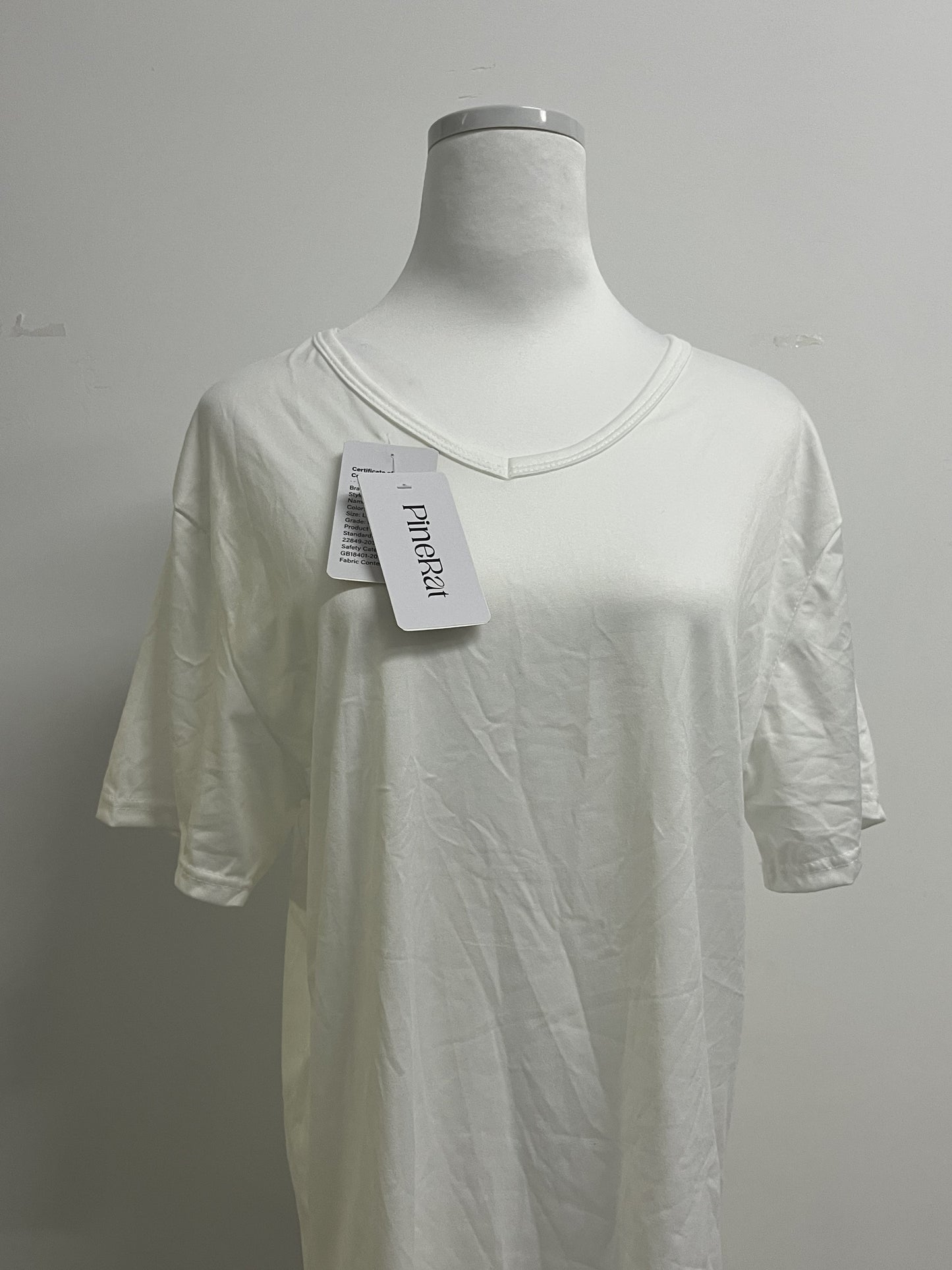 PineRat Womens Summer Cotton Tops Basic Short Sleeve Shirts Casual V Neck T Shirt Comfy Trendy Tees