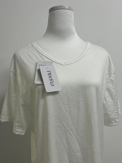 PineRat Womens Summer Cotton Tops Basic Short Sleeve Shirts Casual V Neck T Shirt Comfy Trendy Tees