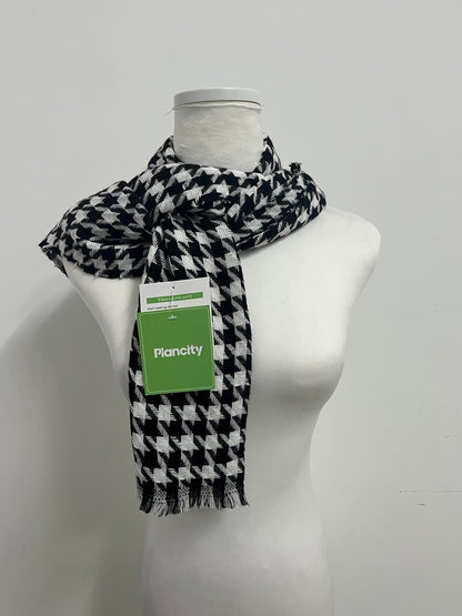 Plancity Classic Houndstooth Scarf, Autumn and Winter Warm & Versatile Fashion Scarf