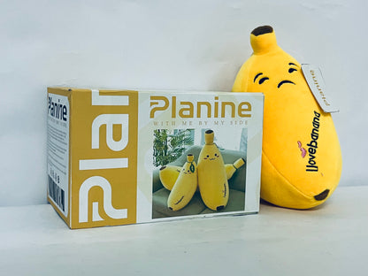 Planine Banana Plush Pillow Stuffed Banana Plushie Cute Fruit Toy for Kids, 13.7 inch