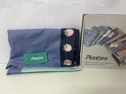 【Plantsea Peach Accent Bed Sheets】—— Warm & Cozy Sleep Experience