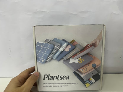 【Plantsea Peach Accent Bed Sheets】—— Warm & Cozy Sleep Experience