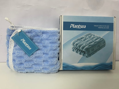 【Plantsea Striped Microfiber Towel】—— Cozy Blend of Softness & Absorbency