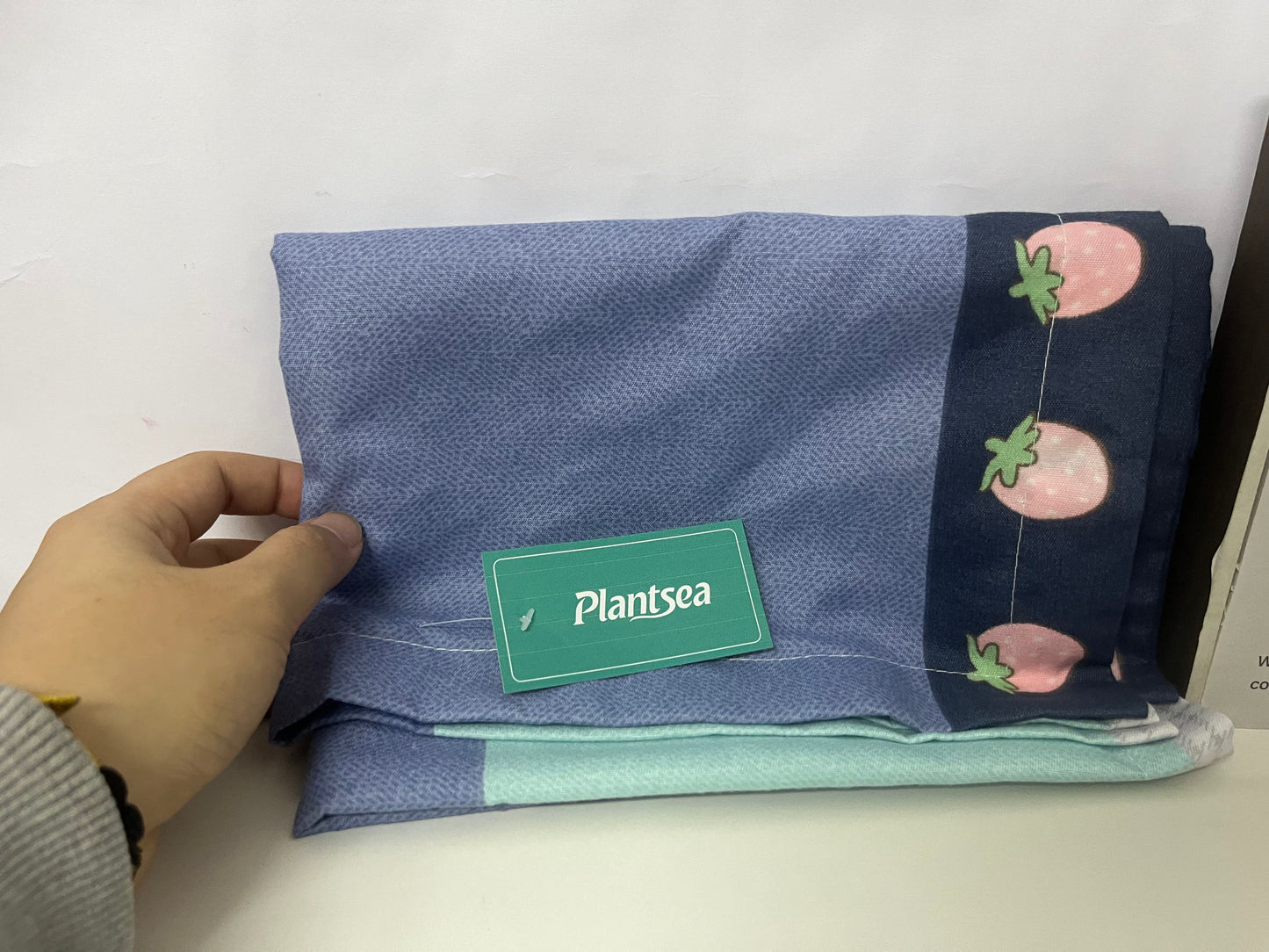 【Plantsea Peach Accent Bed Sheets】—— Warm & Cozy Sleep Experience