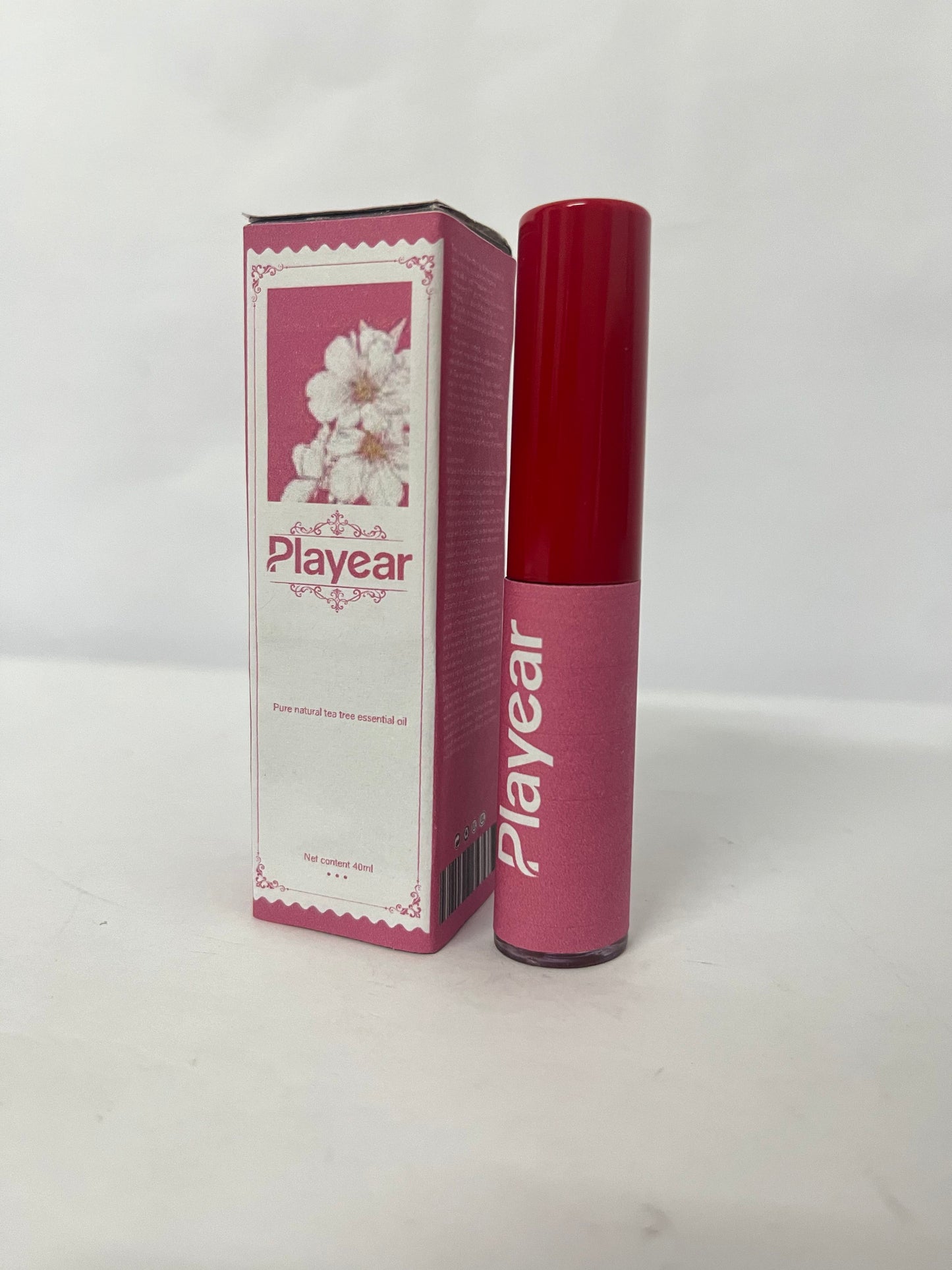 Playear Glossy Lip Stain - 2-in-1 Hydrating Gloss-to-Tint Lip Color - Infused with Antioxidant-Rich Guava, Lychee & Squalane