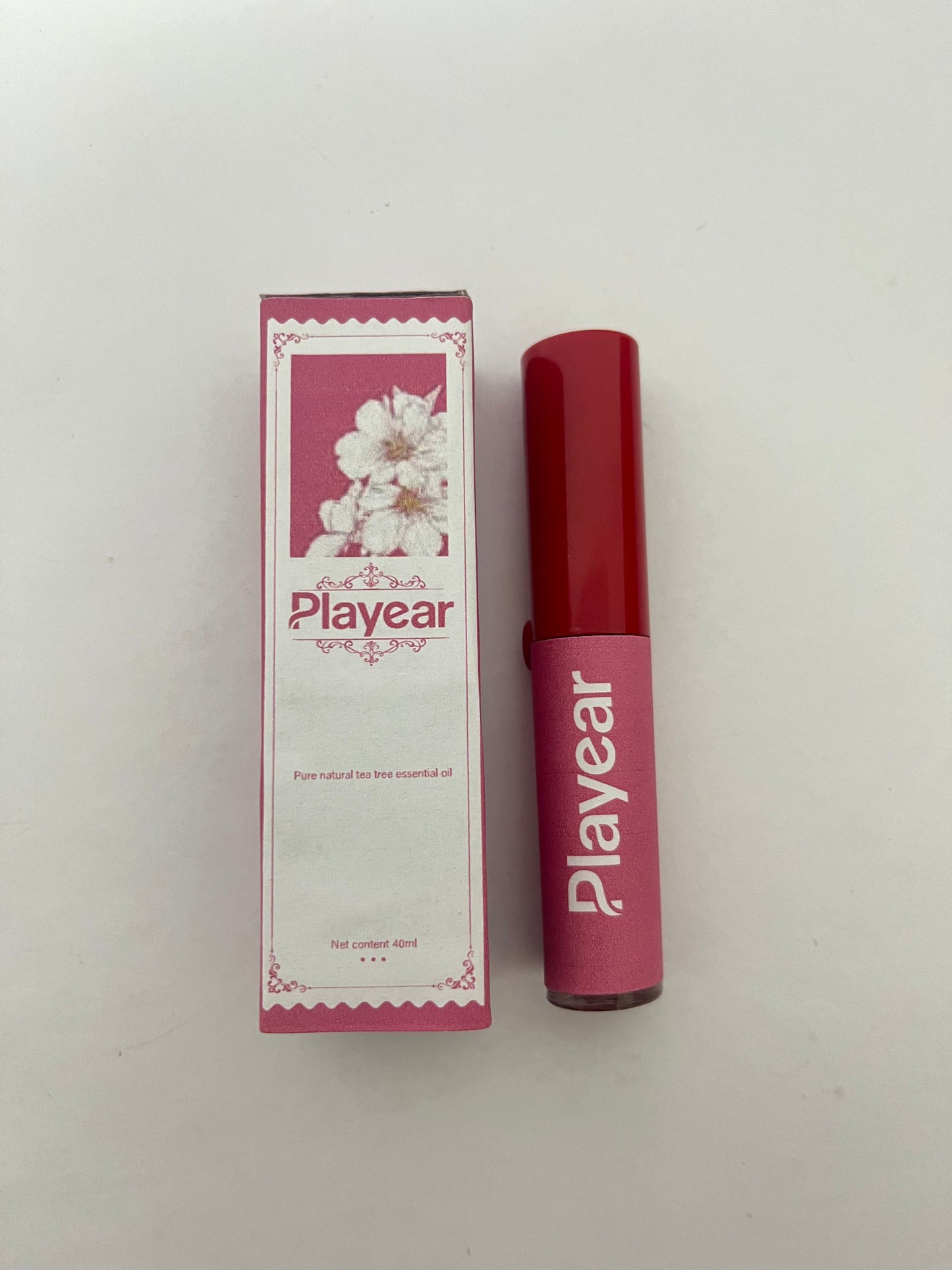 Playear Glossy Lip Stain - 2-in-1 Hydrating Gloss-to-Tint Lip Color - Infused with Antioxidant-Rich Guava, Lychee & Squalane