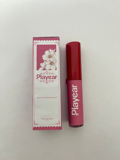 Playear Glossy Lip Stain - 2-in-1 Hydrating Gloss-to-Tint Lip Color - Infused with Antioxidant-Rich Guava, Lychee & Squalane