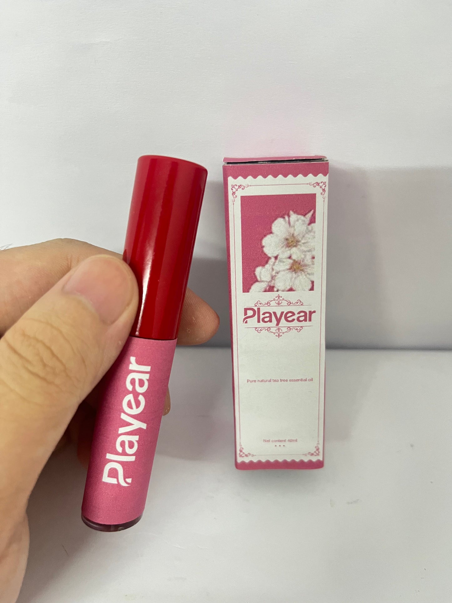 Playear Glossy Lip Stain - 2-in-1 Hydrating Gloss-to-Tint Lip Color - Infused with Antioxidant-Rich Guava, Lychee & Squalane