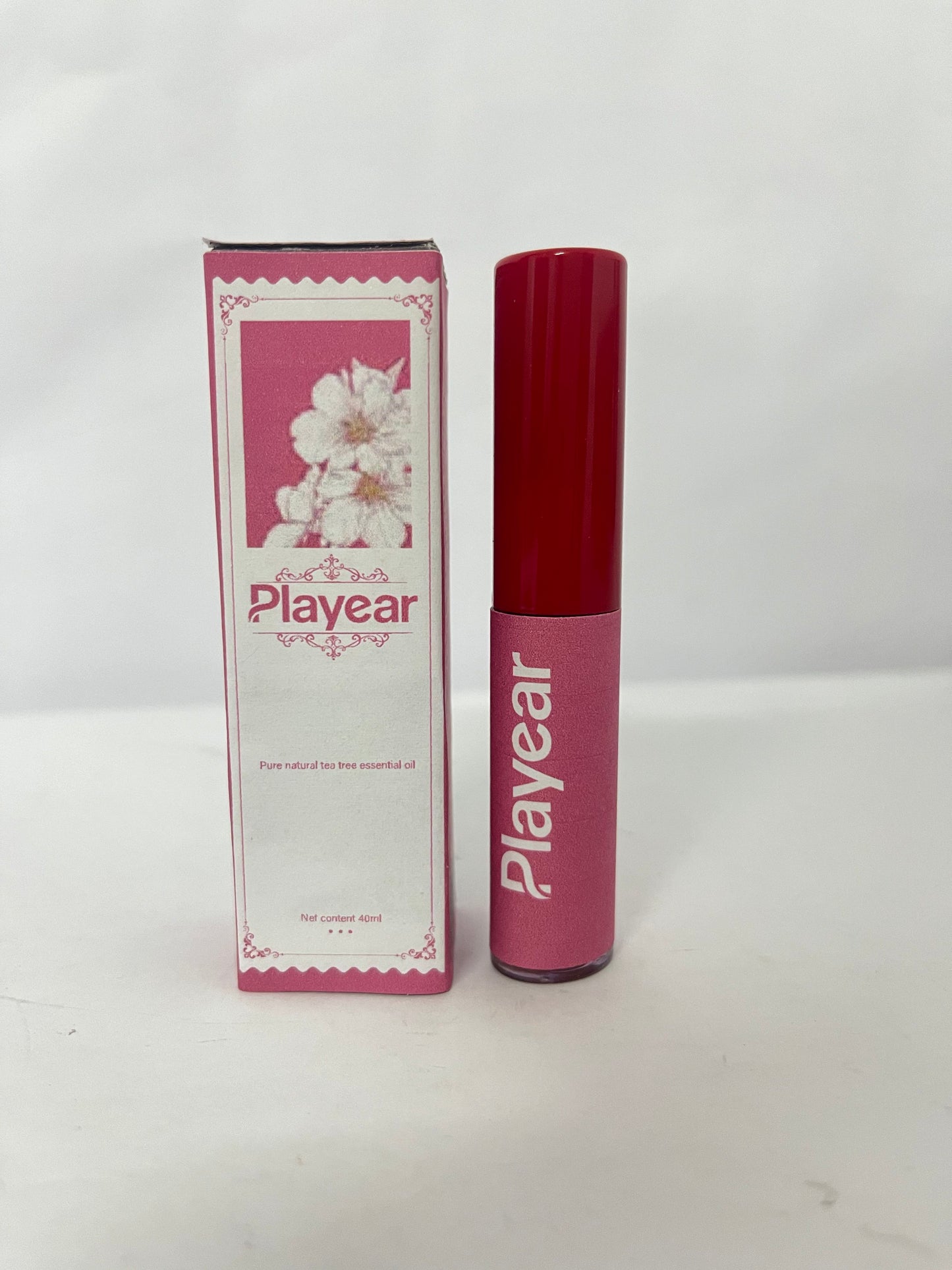 Playear Glossy Lip Stain - 2-in-1 Hydrating Gloss-to-Tint Lip Color - Infused with Antioxidant-Rich Guava, Lychee & Squalane