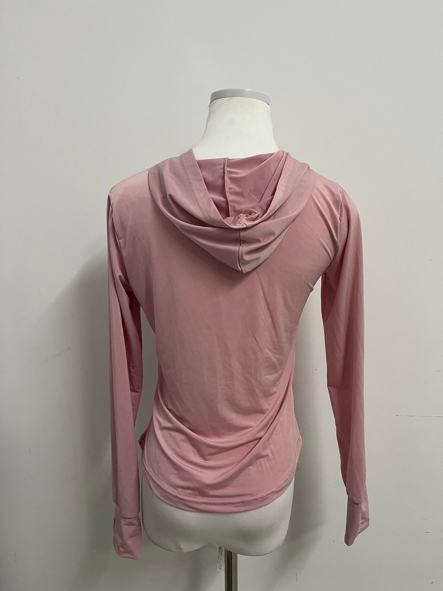 Playouth Pink Athletic Shirt - Moisture-Wicking Hooded Jacket for Active Lifestyles