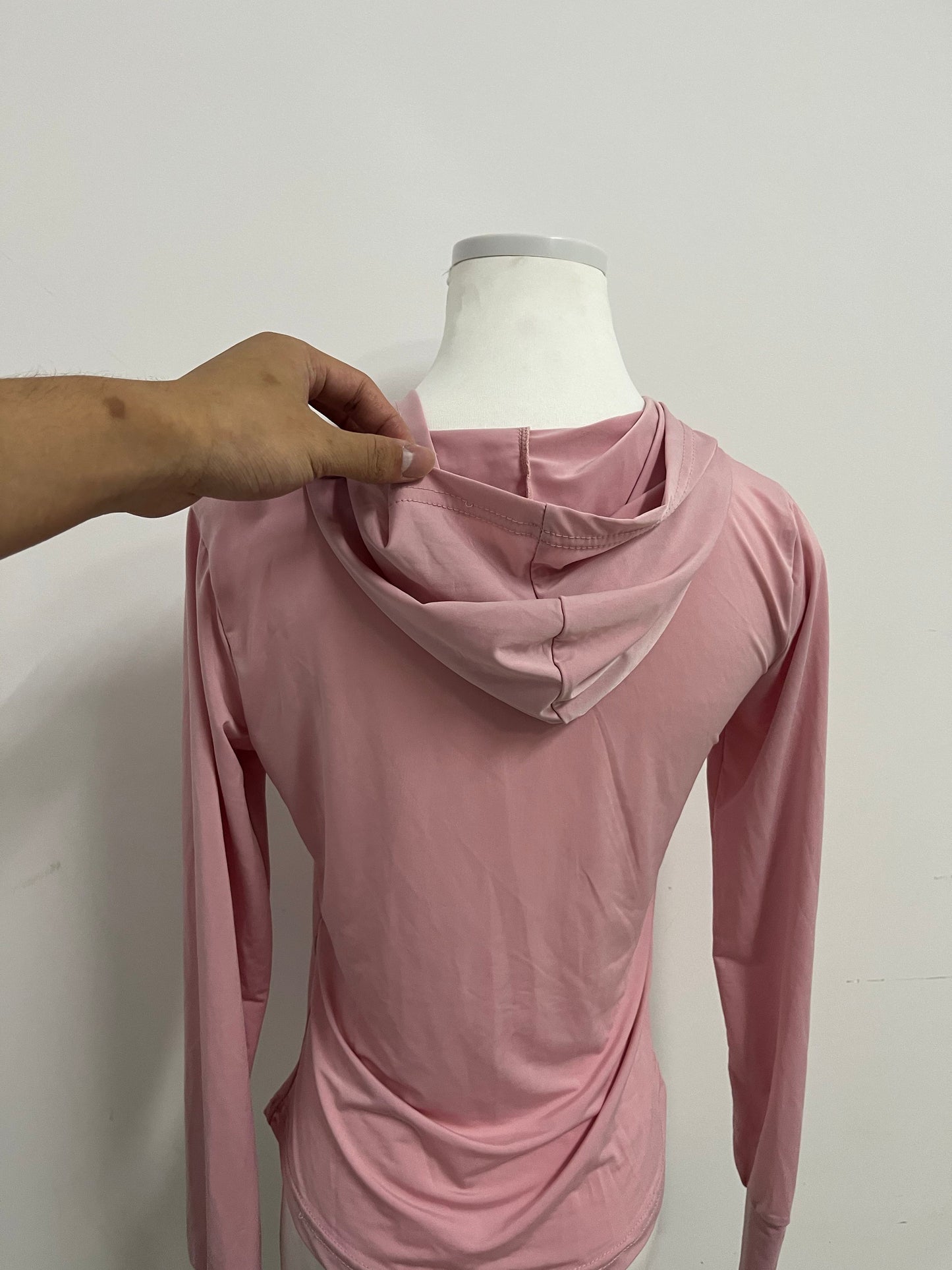 Playouth Pink Athletic Shirt - Moisture-Wicking Hooded Jacket for Active Lifestyles