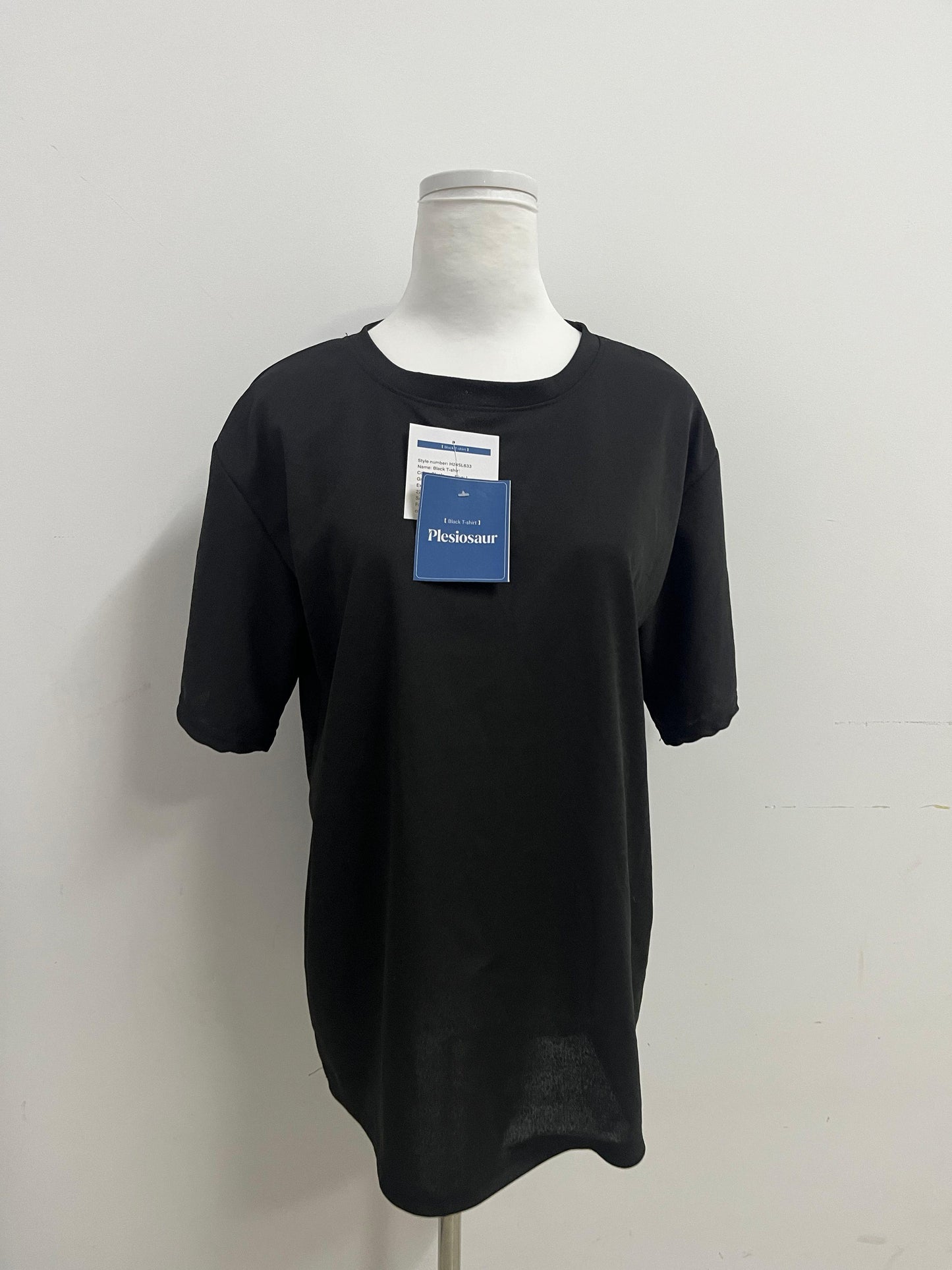 Plesiosaur T-shirts Black Simple T - shirt —— Versatile Basic Item, New Comfort Experience