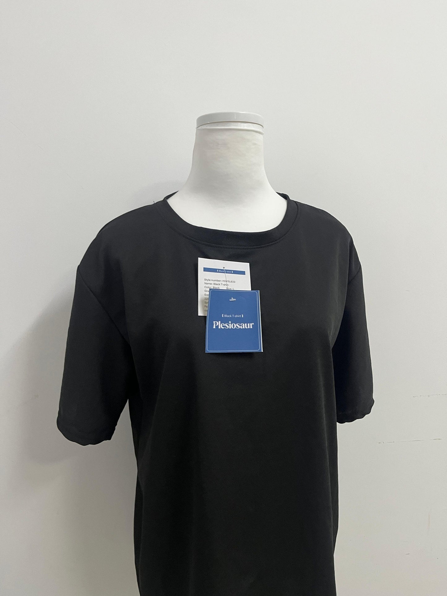 Plesiosaur T-shirts Black Simple T - shirt —— Versatile Basic Item, New Comfort Experience