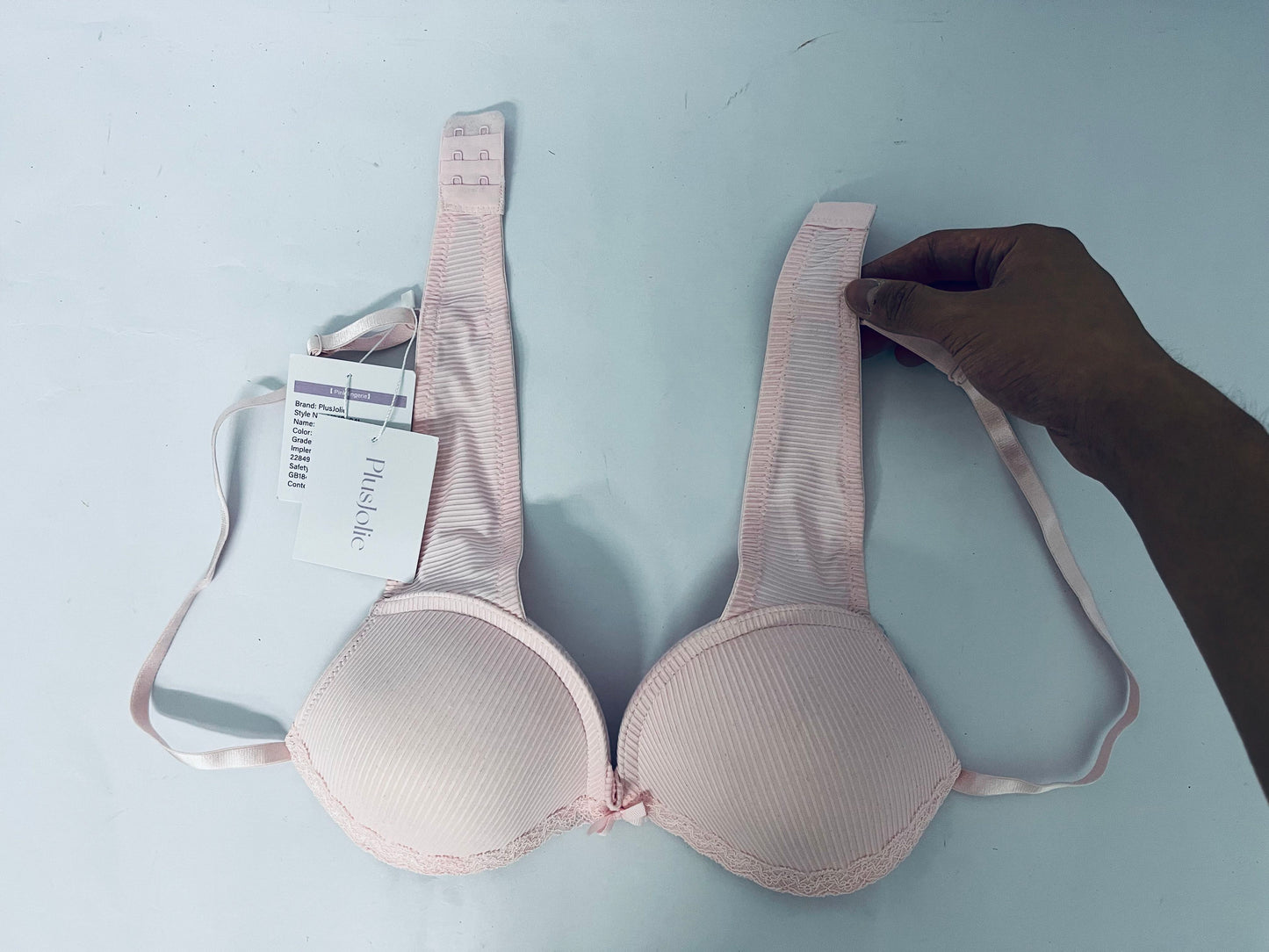 PlusJolie Underwear Women's Tailored Underwire Molded Plunge T-Shirt Bra