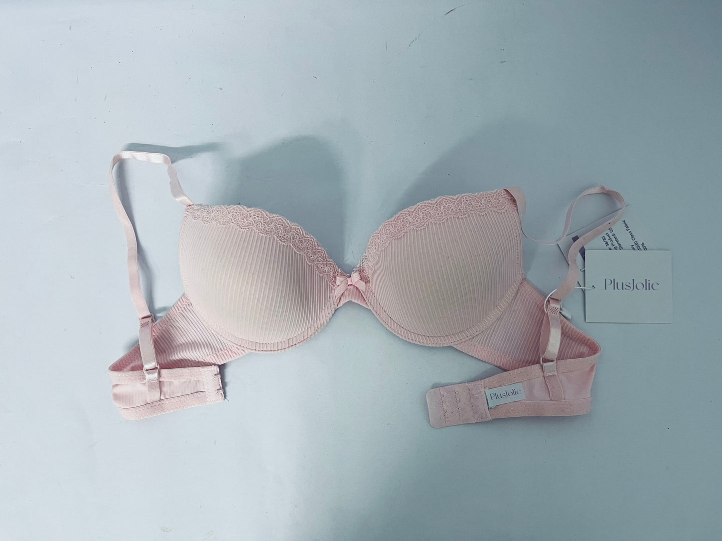 PlusJolie Underwear Women's Tailored Underwire Molded Plunge T-Shirt Bra