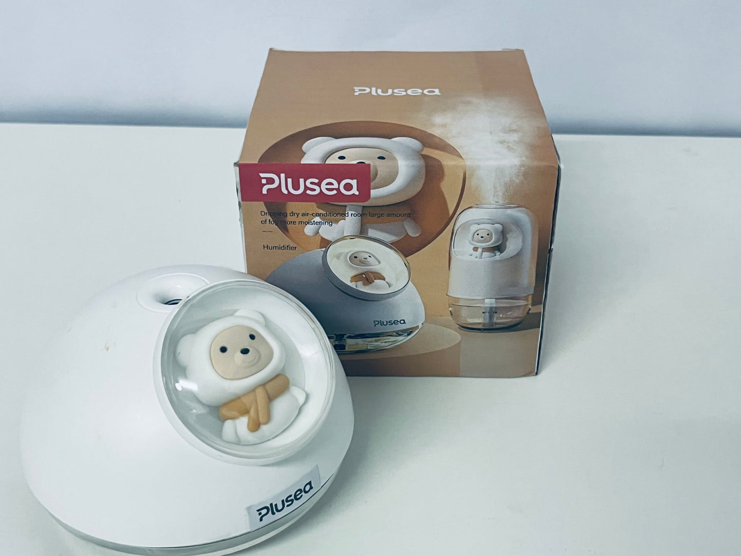 Plusea Cute Bear Humidifier Fine Mist Quiet Humidification An Air Nourishing Companion for Home and Office