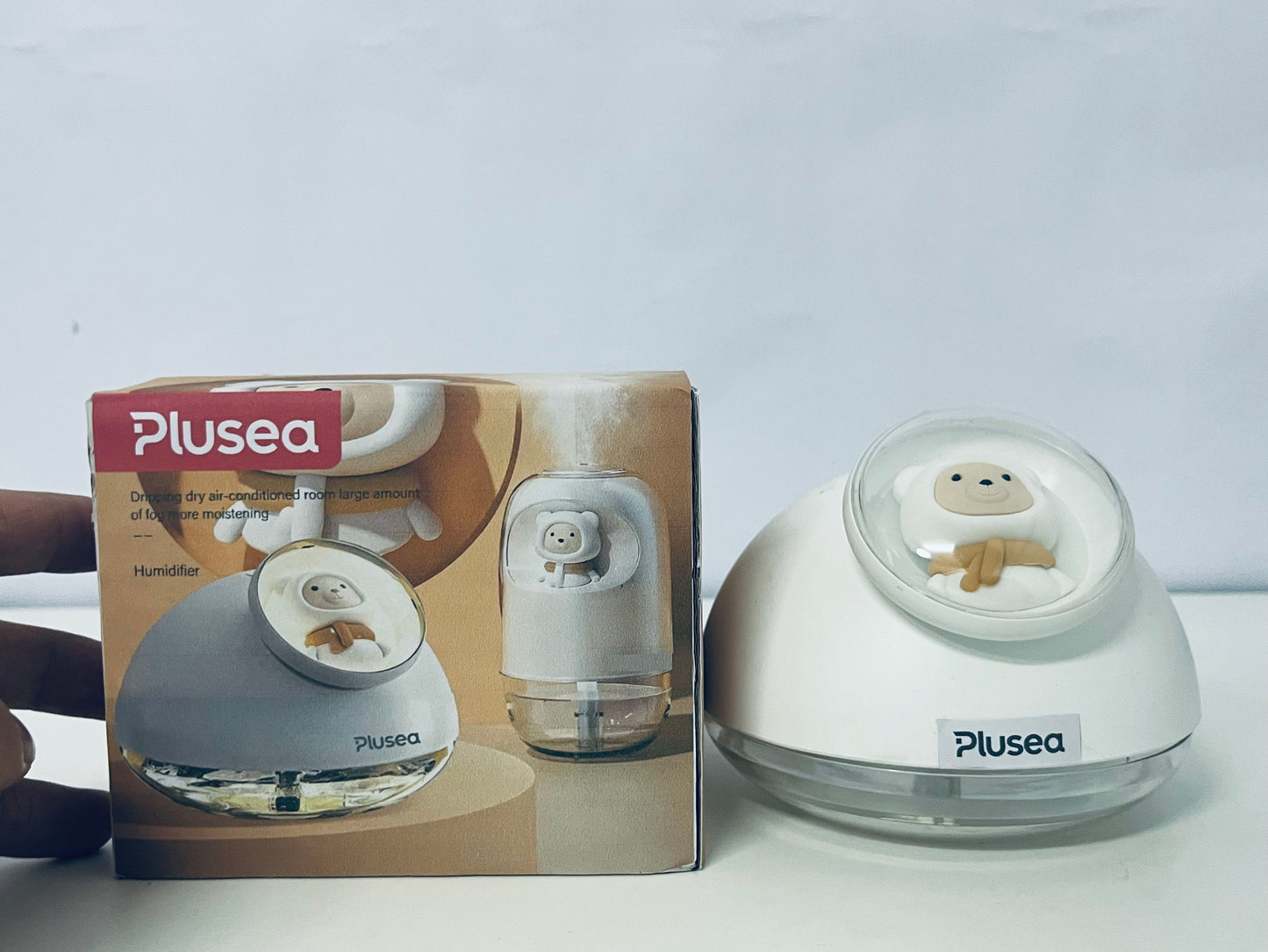 Plusea Cute Bear Humidifier Fine Mist Quiet Humidification An Air Nourishing Companion for Home and Office