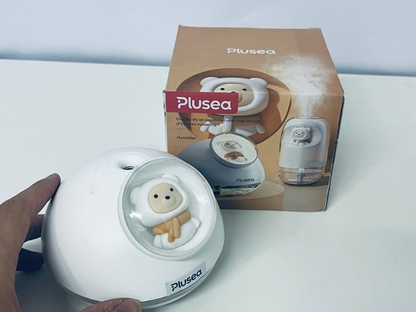 Plusea Cute Bear Humidifier Fine Mist Quiet Humidification An Air Nourishing Companion for Home and Office
