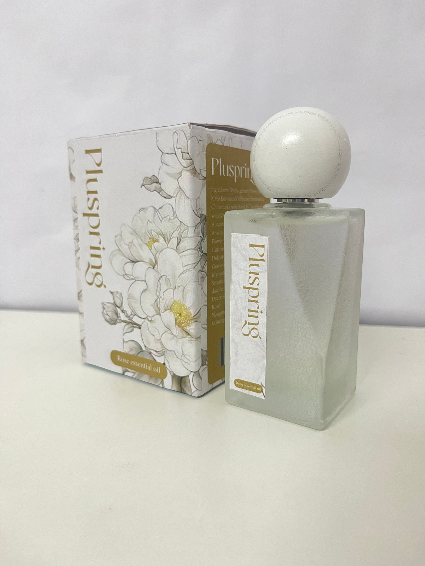 Pluspring Rose Essential Oil Perfume Rich & Elegant Long-Lasting A Romantic Interpretation of Olfactory Art