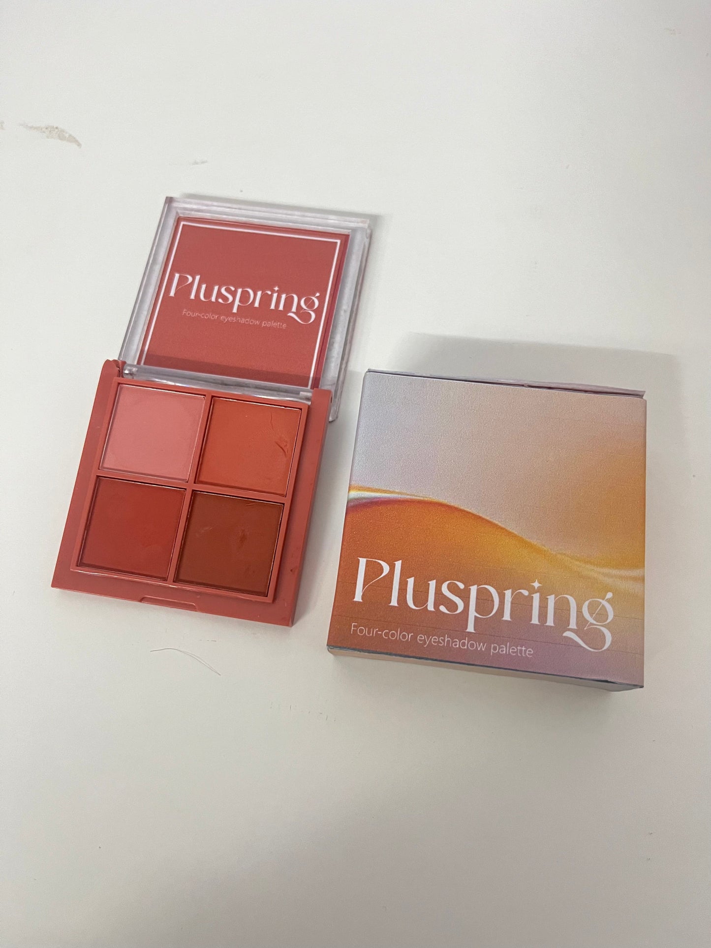 Pluspring 4-Color Eyeshadow Palette Warm Brown Versatile Pigmented & Long-Lasting A Daily Essential for Eye Makeup