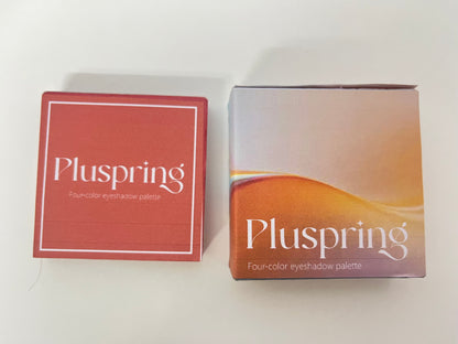 Pluspring 4-Color Eyeshadow Palette Warm Brown Versatile Pigmented & Long-Lasting A Daily Essential for Eye Makeup