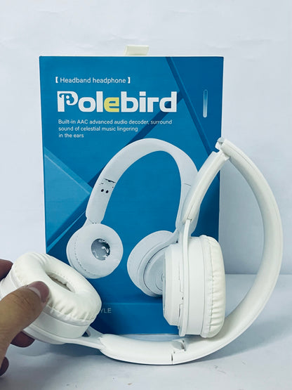 Polebird Upgraded Hybrid Noise Cancelling Headphones with Transparent Modes Wireless Bluetooth with Mic Deep Bass Soft-Earpads Hi-Fi Audio Comfortable Fit Long Playtime for Home Office Travel Over Ear White