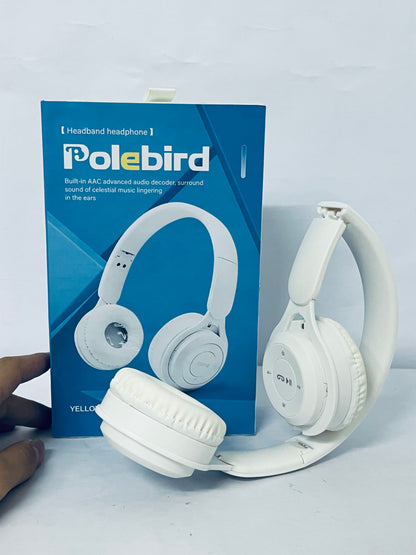 Polebird Upgraded Hybrid Noise Cancelling Headphones with Transparent Modes Wireless Bluetooth with Mic Deep Bass Soft-Earpads Hi-Fi Audio Comfortable Fit Long Playtime for Home Office Travel Over Ear White