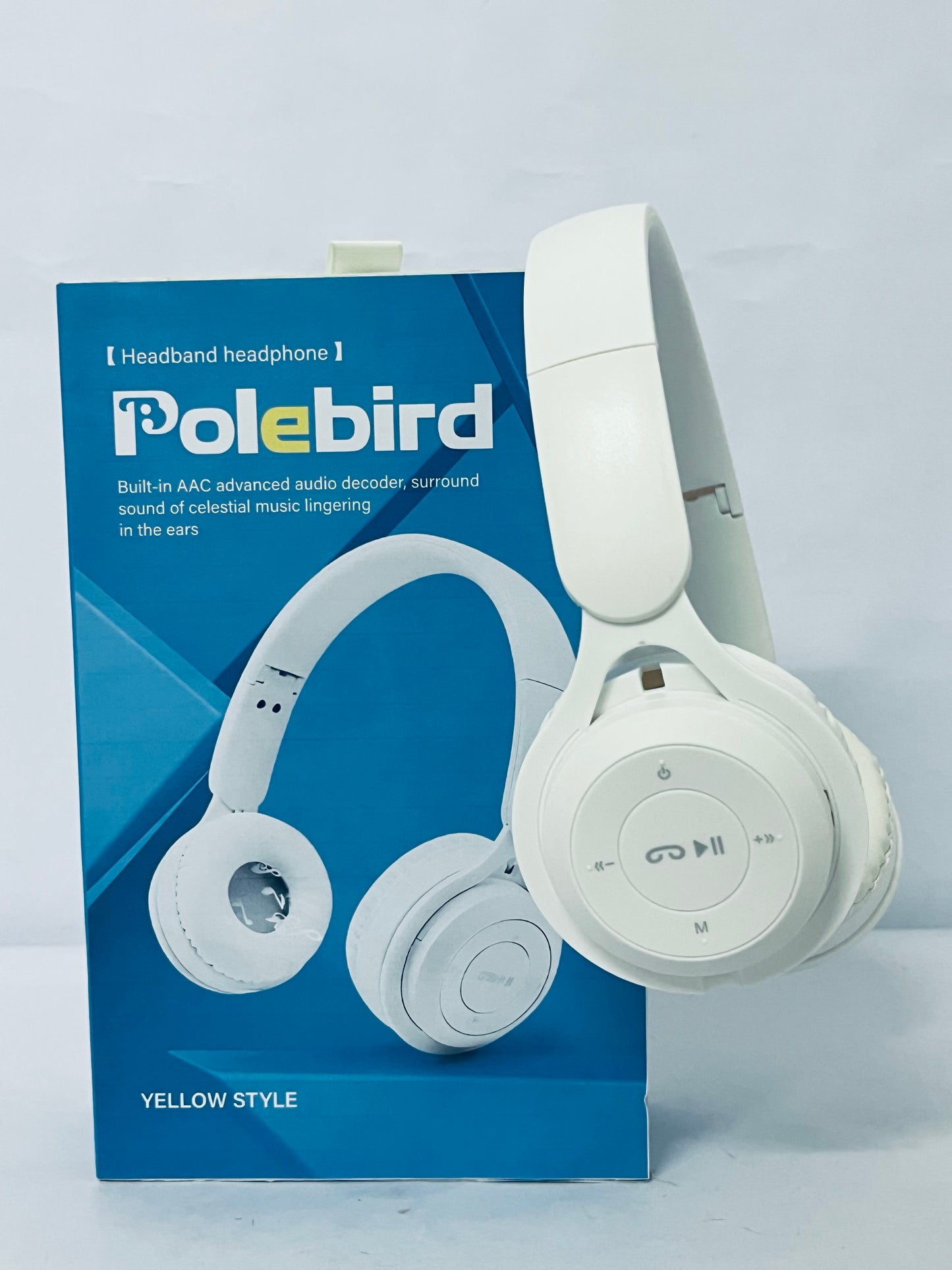 Polebird Upgraded Hybrid Noise Cancelling Headphones with Transparent Modes Wireless Bluetooth with Mic Deep Bass Soft-Earpads Hi-Fi Audio Comfortable Fit Long Playtime for Home Office Travel Over Ear White