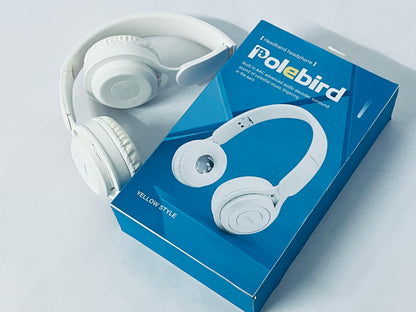 Polebird Upgraded Hybrid Noise Cancelling Headphones with Transparent Modes Wireless Bluetooth with Mic Deep Bass Soft-Earpads Hi-Fi Audio Comfortable Fit Long Playtime for Home Office Travel Over Ear White