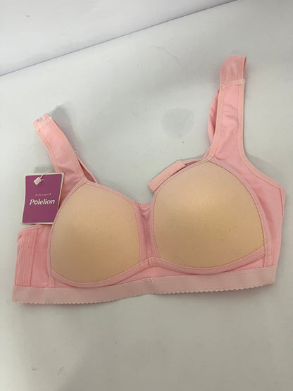 Polelion Women's Pink Comfort Bra with Skin-Friendly Fabric and Supportive Design