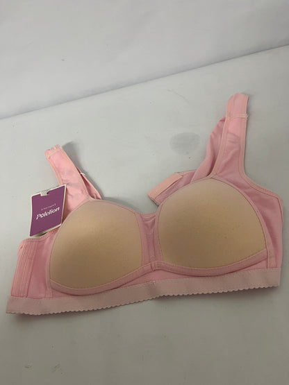 Polelion Women's Pink Comfort Bra with Skin-Friendly Fabric and Supportive Design