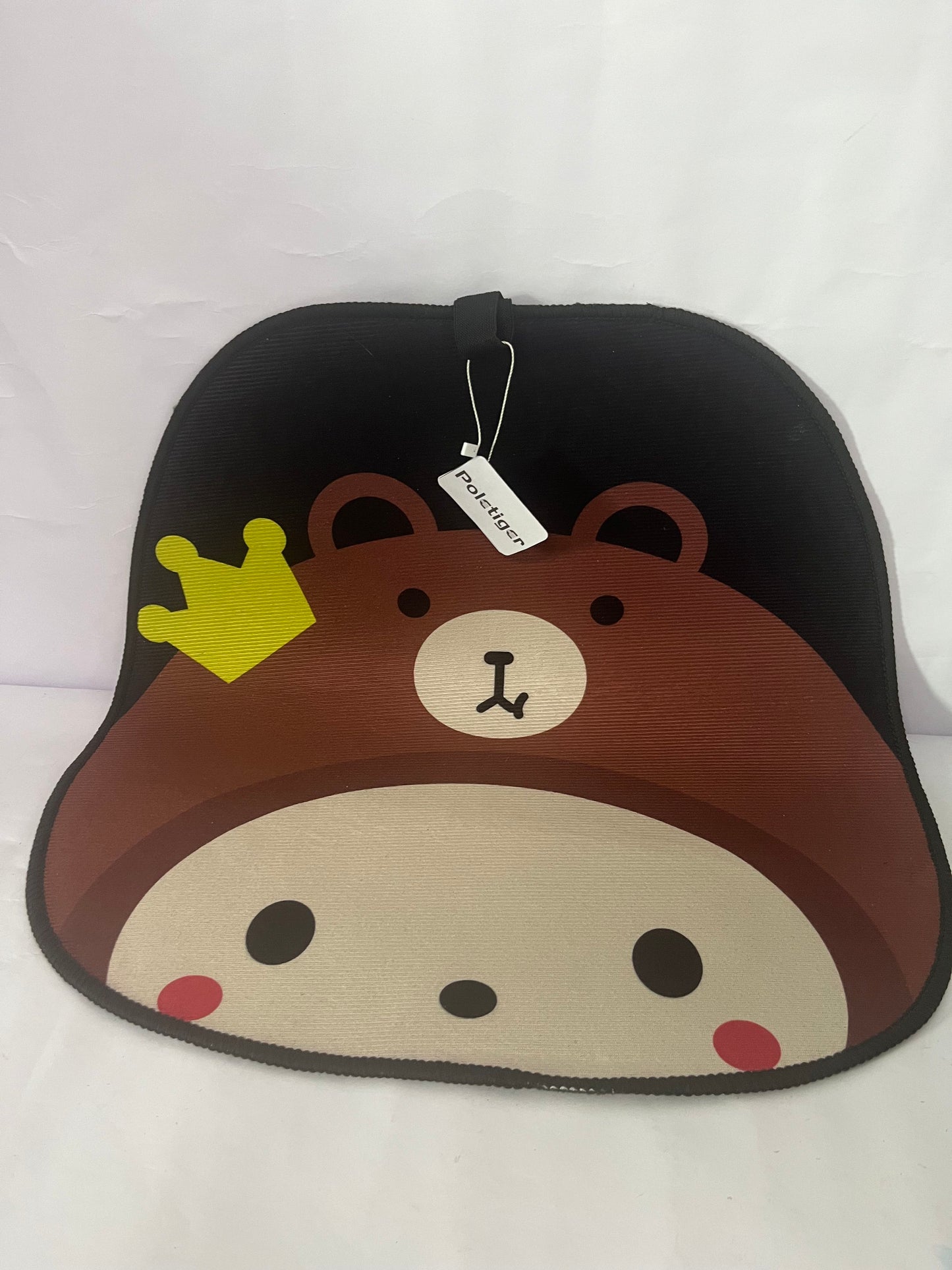 Poletiger Cute Bear Cartoon Vehicle seat cushions for Women Front and Back Seat Cushions Full Set Universal Fit for Cars Trucks SUVs