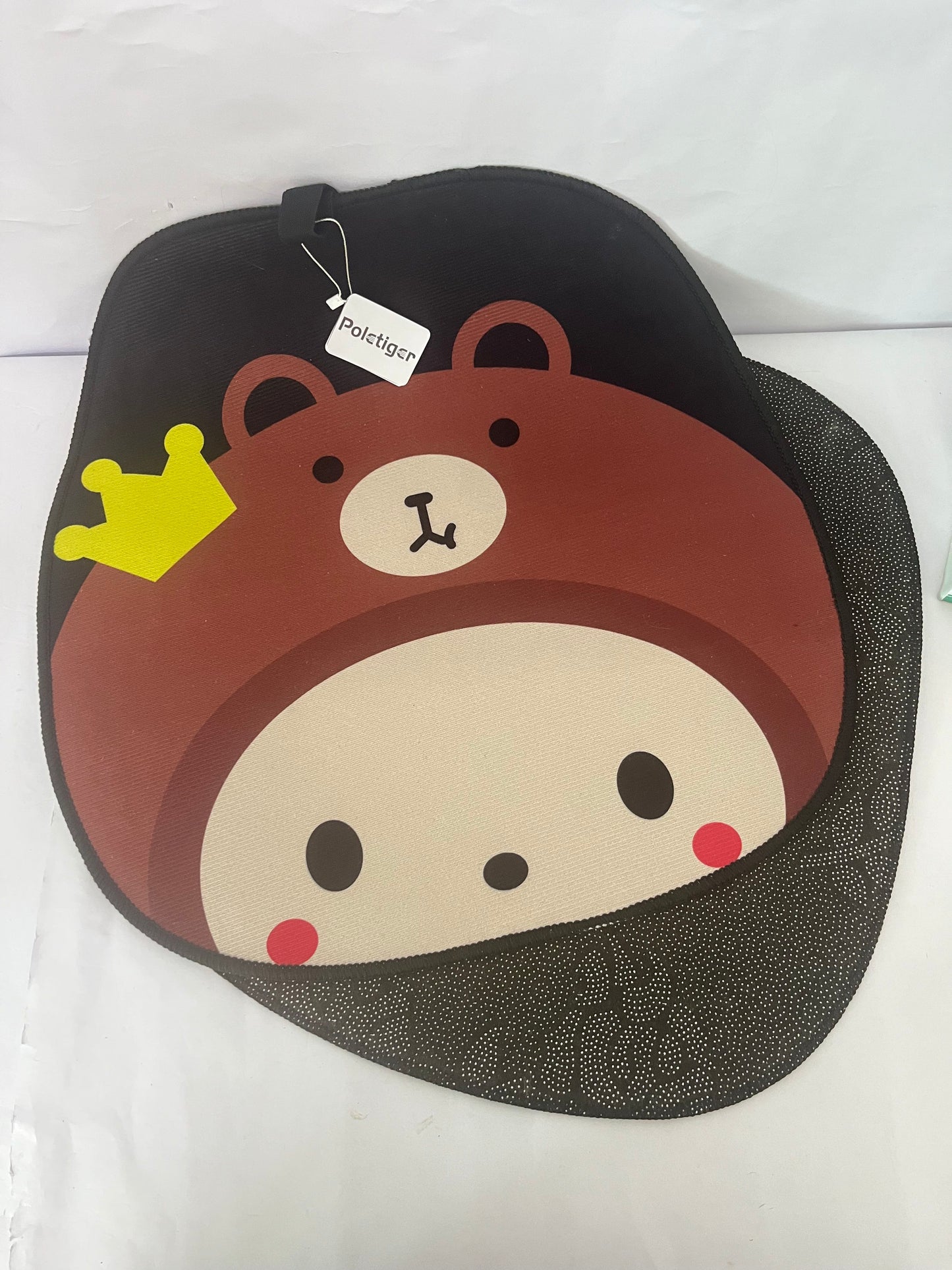 Poletiger Cute Bear Cartoon Vehicle seat cushions for Women Front and Back Seat Cushions Full Set Universal Fit for Cars Trucks SUVs