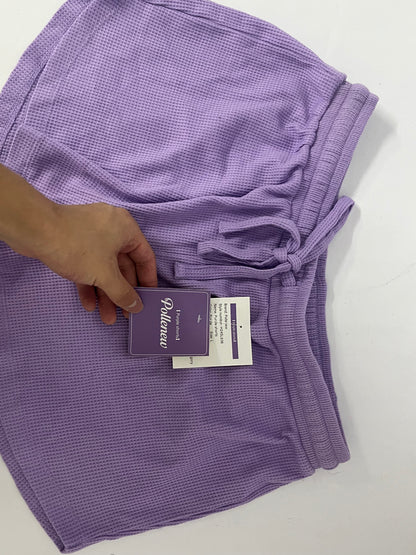 Pollenew Pants Women's Sweat Shorts SweatShorts Summer Lounge Cotton Drawstring Cute Fleece Shorts with Pockets Athletic Running Active Elastic Jersey French Terry Shorts 2025 Women Cloth Sweatpants Trendy Lilac