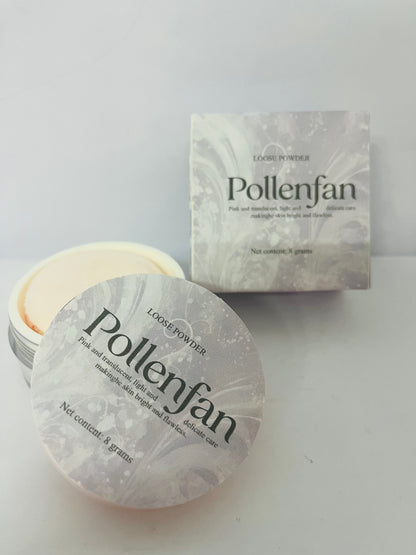 Pollenfan Loose face powder Perfect Finish HD Powder, Blurs Fine Lines & Imperfections, All Day Wear, Perfect for On The Go,