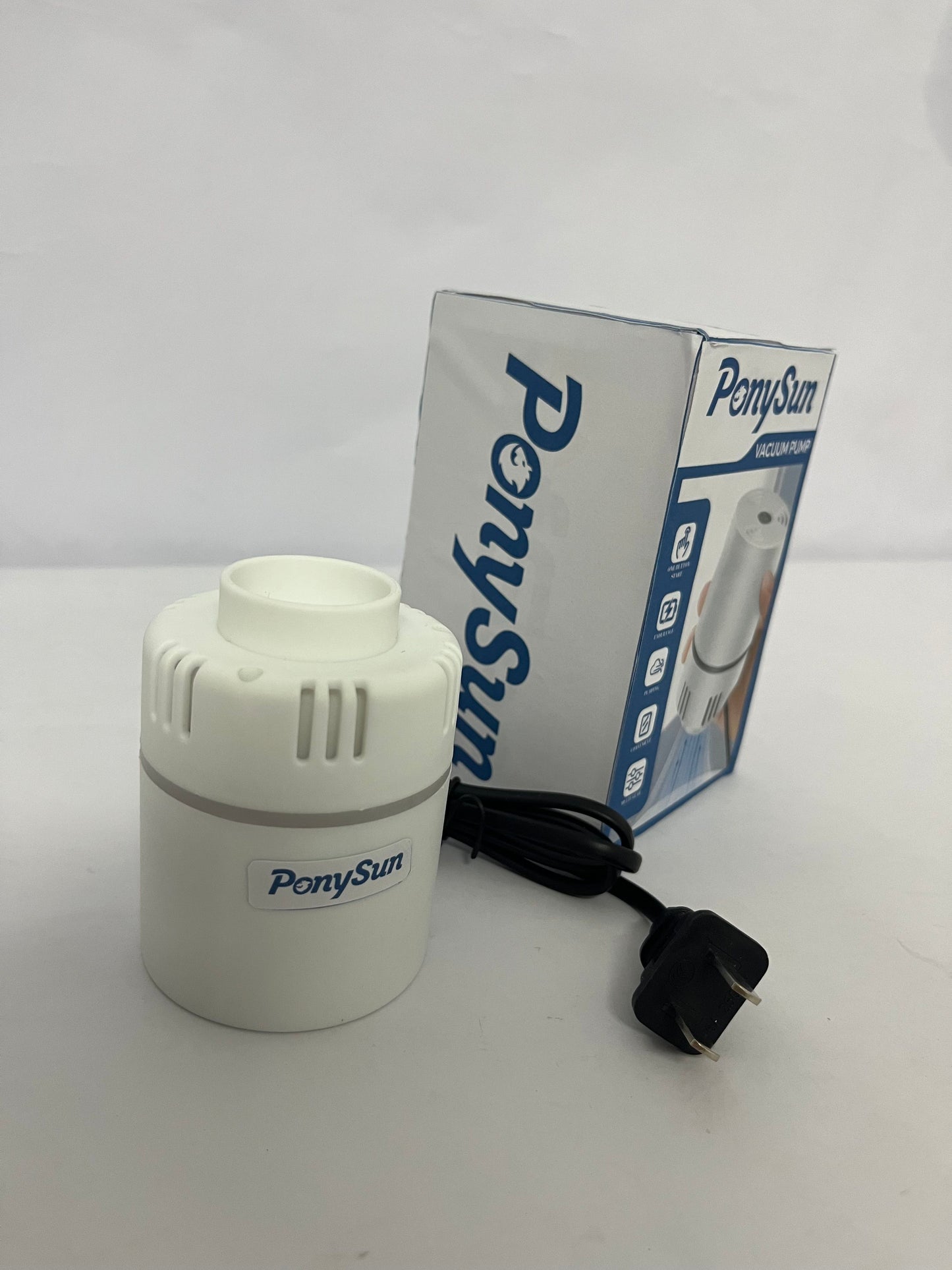 PonySun Electric Pump for Vacuum Bags, Compression Bag Pump for Vacuuming Clothing, Quilts, Portable Storage Bag Pump