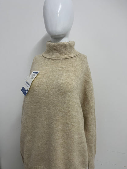 【PopMelody Oversized Turtleneck Knit Sweater】—— Cozy Warmth & Effortless Winter Style